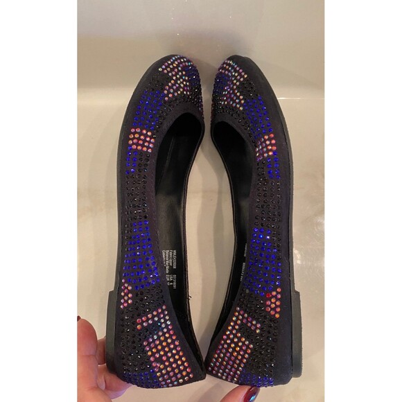 L.e.i Shoes Rainbow Flats Sparkle Women’s Slip-on Size 6 NWOT Stylish Fun Unique - Picture 6 of 9